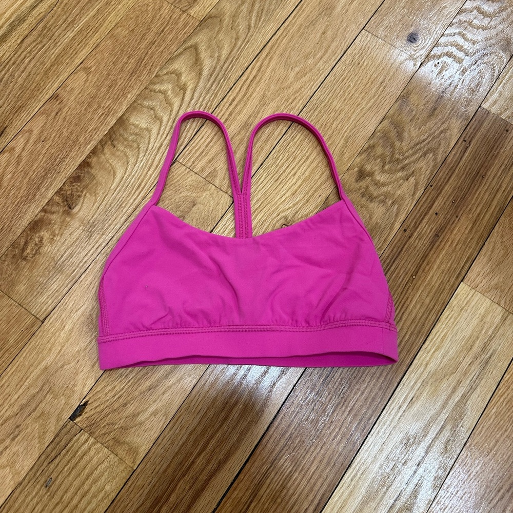 Lululemon Nulu Y Flow Bra in Sonic Pink